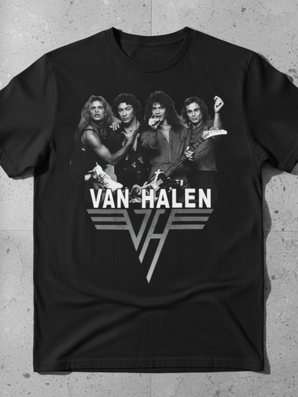 Van Halen Retro 80s Rock Band Photo Graphic Tee